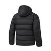 Men's Li-Ning Fitness Series Down Jackets Men's Black Hooded (Non-detachable) Thickened