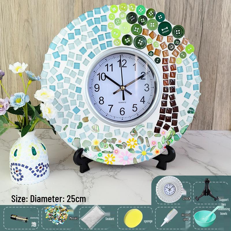 DIY Handmade Wall Clock Kit – Creative Collage for Children and Adults