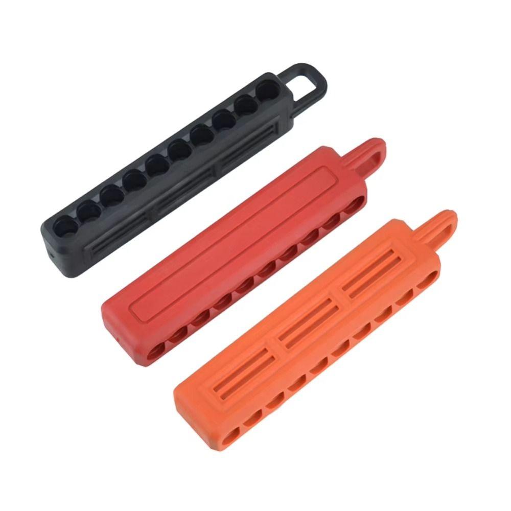 with Carabiner Screwdriver Bit Storage Organizer Portable Shank Holder Drill Bits Storage Case Plastic Screwdriver Bit Holder
