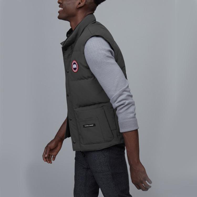 Canada Goose Freestyle Series Multi-Functional Outdoor Fashion Versatile Commuter Multi-Pocket White Duck Down Vest Unisex vest Graphite-Grey 4154M-66