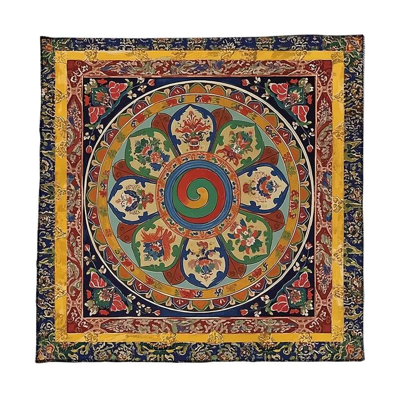 

Tibetan-Style Ethnic Pattern Tarot Tablecloth / Altar Cloth / Divination Table Cover / Tarot Mat / Home Decor 50x50cm