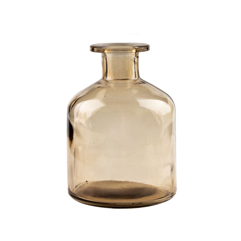 

Glass Bottle Hydroponic Plant Flower Decoration Glass Vase Flower Vase Table Decor Home Decoration Yellow-Dadu