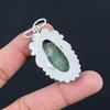 Chrysocolla Stone 925 Sterling Silver Daughter Engagement Bezel Pendant Jewelry