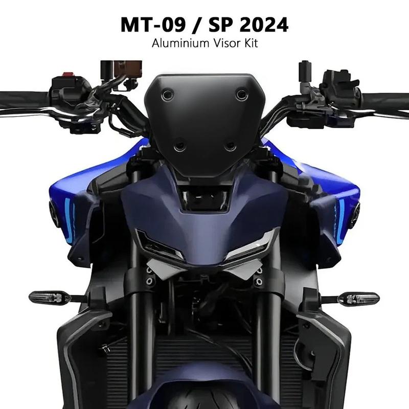 1Pc Black Windshield Bracket,Motorcycle Windshield Kit,Windproof And Scratch Resistant,For Yamaha MT-09 2024/MT-09 SP 2024