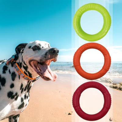 Hundespielzeug für große Hunde, interaktiver Trainingsring, Puller-resistent für Hunde, Haustier-Fliegende Scheiben, Spielzeug, Hundering, 28 cm