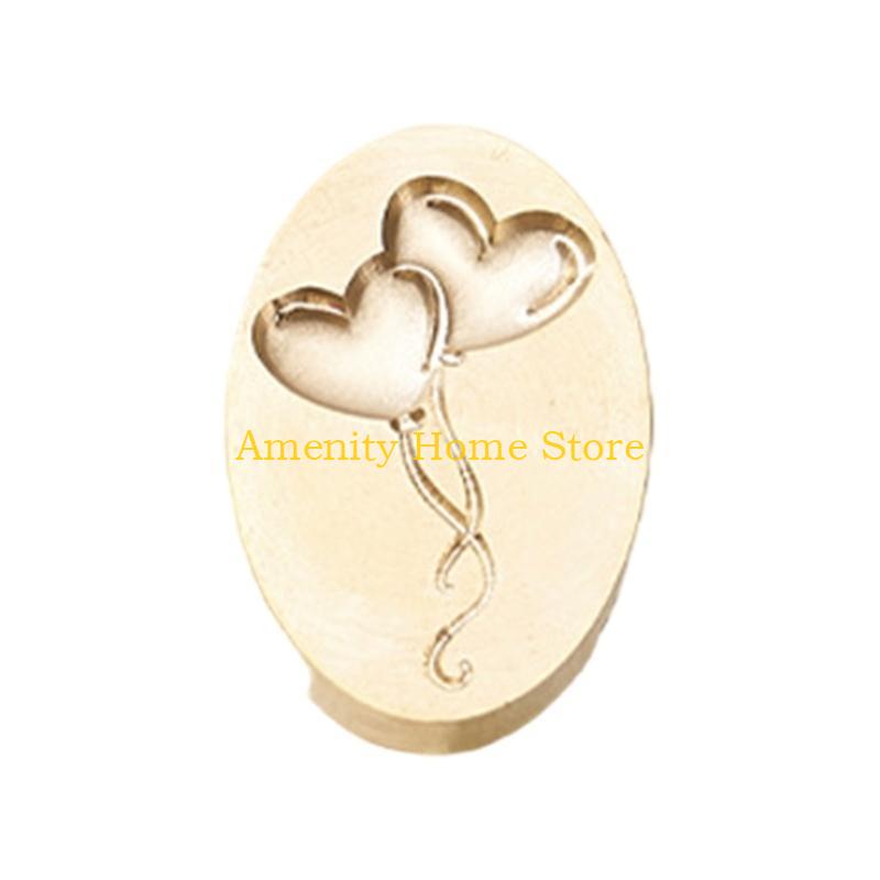 F26C Wedding Theme Wax Seal Stamp Head Replacement for Wedding Invitations Envelope