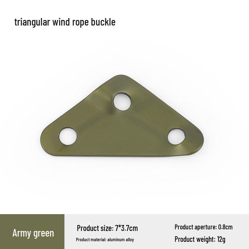 Large Outdoor Anti-Slip Aluminum Alloy Triangle Buckle for Tents