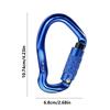 Heavy Duty Carabiner Heavy Duty Aluminum Hooks Metal Mountain Climbing Clips For Rigging Hammocks Pets Ropes Rappelling Training