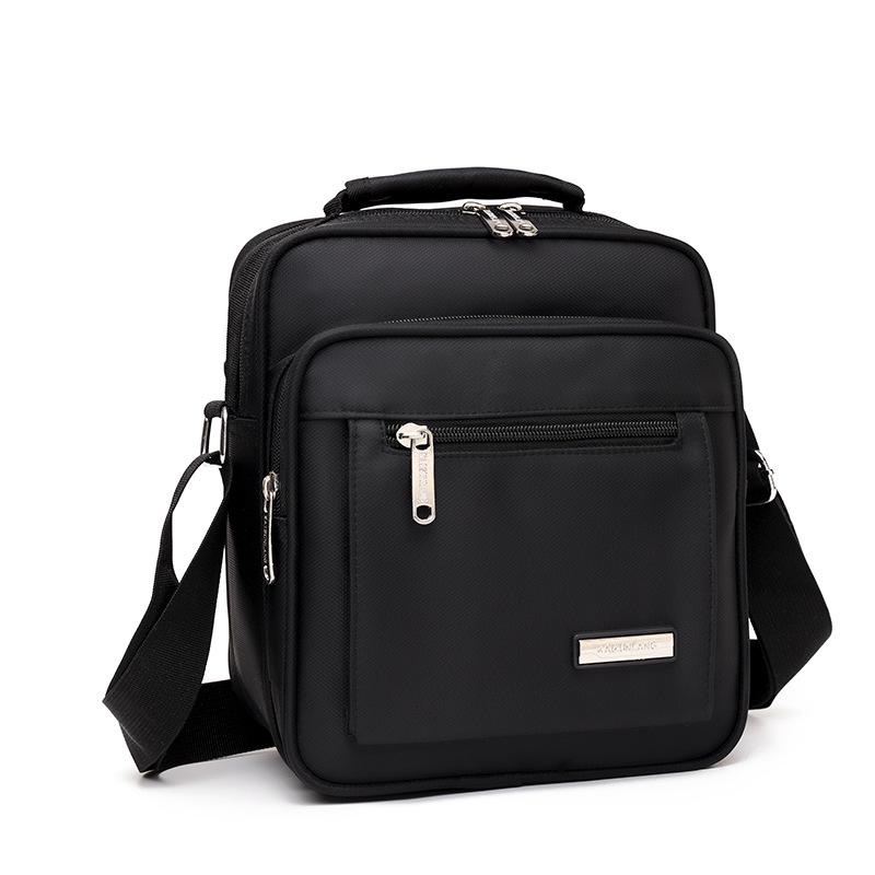 Men's Large Capacity Water-Resistant Oxford Shoulder and Crossbody Bag