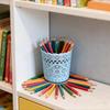 4‑Color Option Single Heart‑Shaped Hollow Lace Plastic Pencil Holder, Cute Desktop Stationery Storage Cup for Office & Study