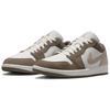 Jordan Air Jordan 1 Men Low-top Retro Basketball Shoes Olive Grey 553558-046