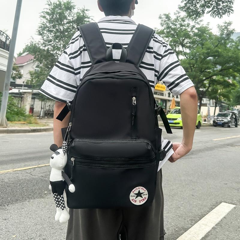 Schulrucksack neuer Ins-Stil einfacher Rucksack für Paare männliche und weibliche Schüler Rucksack mit großer Kapazität männlich und koreanische Version Trend lässiger Rucksack