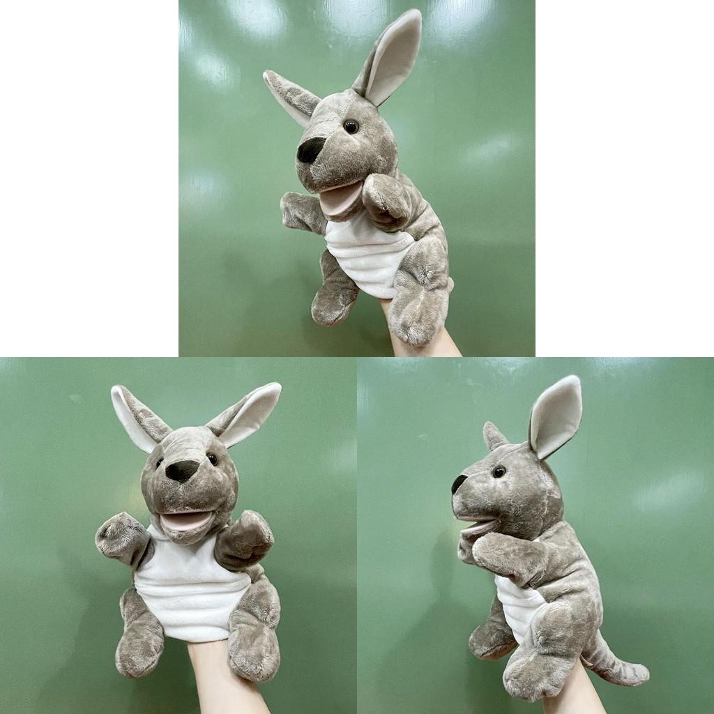 Plush Kangaroo Toy Hand Puppets Kindergarten Children Comforting Souvenirs Dolls