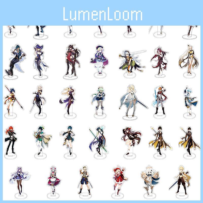 Exquisite Genshin Impact Acrylic Figure Stand Featuring Klee Keqing Ganyu For Desktop Display