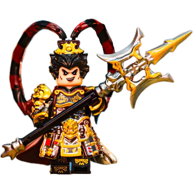 Shi Hao Anime Minifigure: Desolate Heaven Emperor Building Blocks with Armor, Weapon, Compatible with Lego.