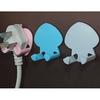 Multi Functional Wall Plug Holder Self Adhesive Storage Hook Home Kitchen Hanging Decor Pink
