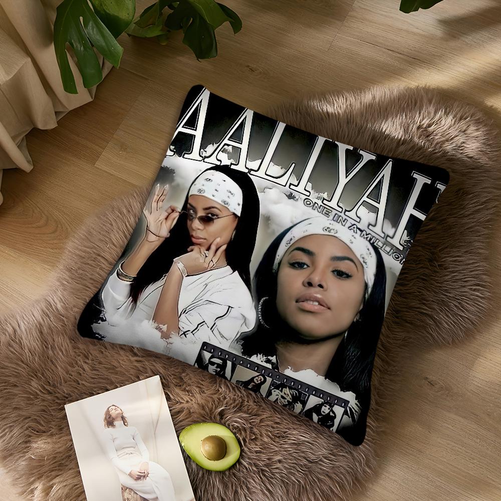 American Singer Aaaliyah Pillow Case Living Room Accent Couch Back Support Square Lounge Restful Nap Companion ?