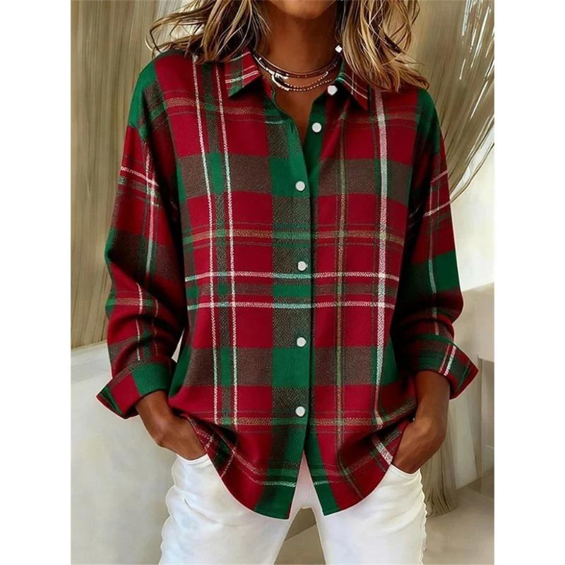 Stylish Women's Comfortable Breathable Long-Sleeve Shirt Everyday Commute Wear Simple Collared Shirt High-Quality Premium Top