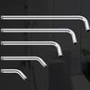 1Pc Wall Shower Arm Rust Proof Shower Head Extension Pipe Stainless Steel Arm Bracket Bathroom Home Accessories