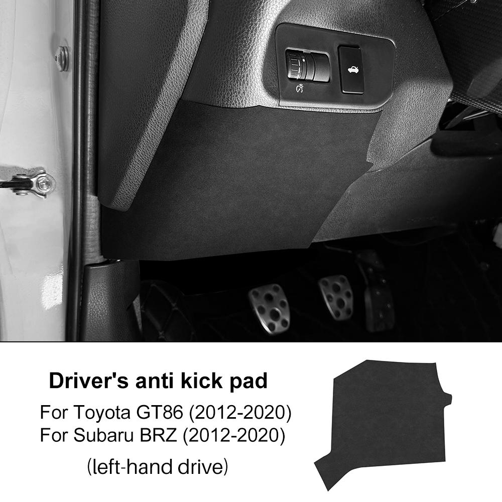 

For Subaru BRZ/ Toyota GT86 2012 2013 2014 2015 2016 2017 2018 2019 2020 LHD RHD Car Driver s Anti Kick Pad Suede Sticker