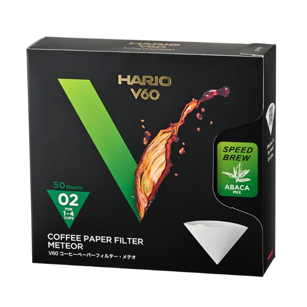 HARIO V60 Coffee Paper Filters, Meteor 02 (50 filters) VCF-02-50-MT