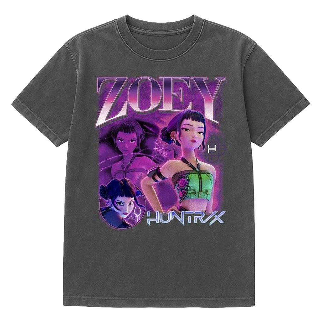 K-Pop Demon Hunters Unisex Adult Huntr/X Zoey Bootleg T-Shirt
