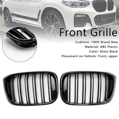 Front Kidney Grille Mesh Grill Fit for BMW X4 G02 X3 G01 G08 2018-2021 Pre LCI