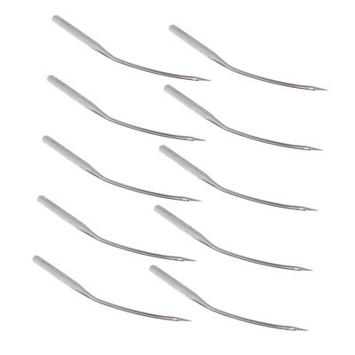 10 Stück tragbare silberne Metall-Blindstich-Nähmaschinennadeln LW * 6T