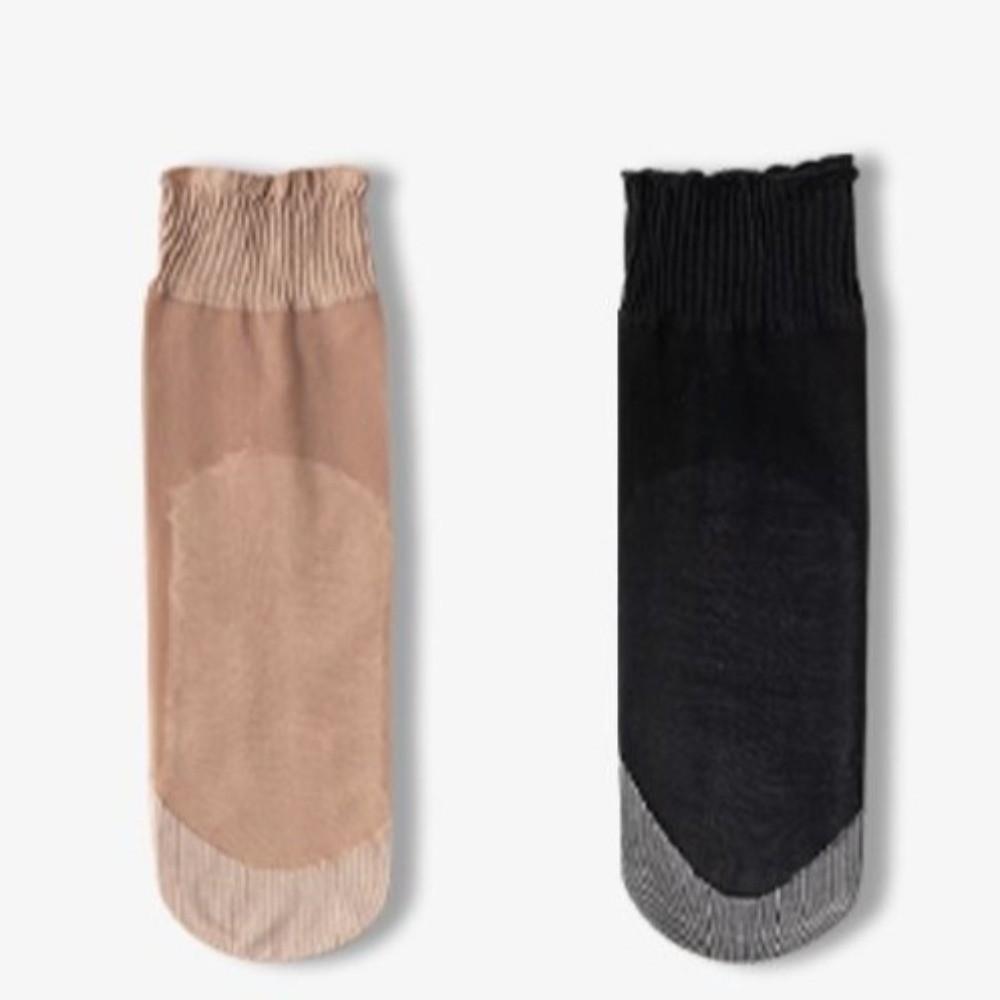 10Pairs Breathable Anti Slip Short Socks Solid Color Silk Hosiery Ultra Thin Socks Everyday Wear