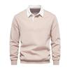 Herre Afslappet Langærmet Efterårs Pullover Skjorte, Moderigtig Slim Fit Afslappet Date Hættetrøje Sweater