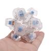 12 Sided RubiksCubes Mechanical Keyboard Switches Keychain Light Up Switches Tester Kit Decompression Relaxation Toys