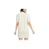 Nike Sportswear Embroidered Logo College Style Daisy Knit Polo Dress Women Dresses Sail-White HJ3949133