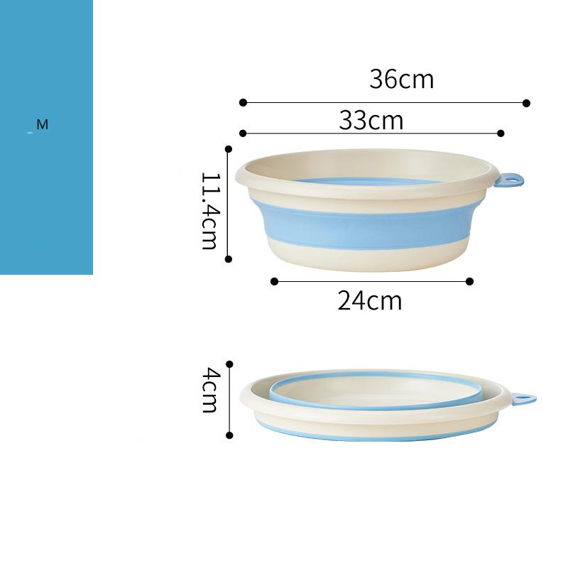 Children's Folding Basin for Household Use, Baby's Hand and Foot Washing Basin, Wall Mounted Foldable Thick Vegetable Washing Basin