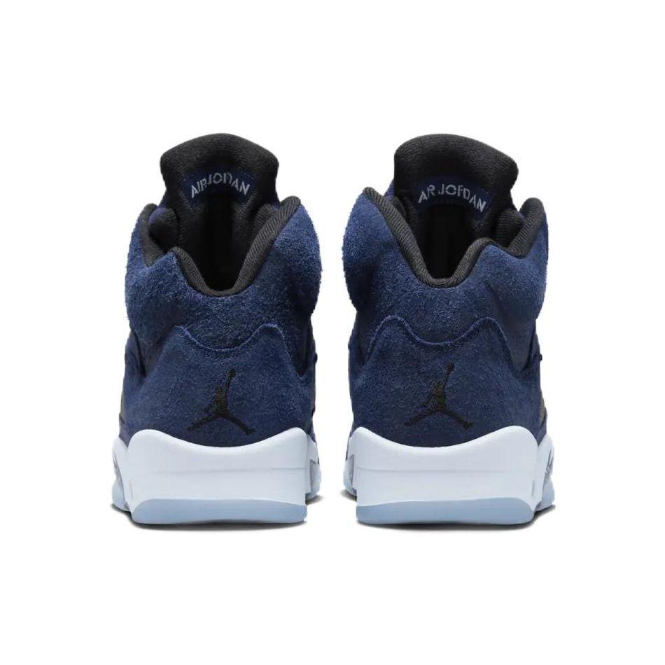 נעלי סניקרס לגברים Air Jordan 5 רטרו SE נייבי חצות כחול שחור אפור כדורגל FD6812-400