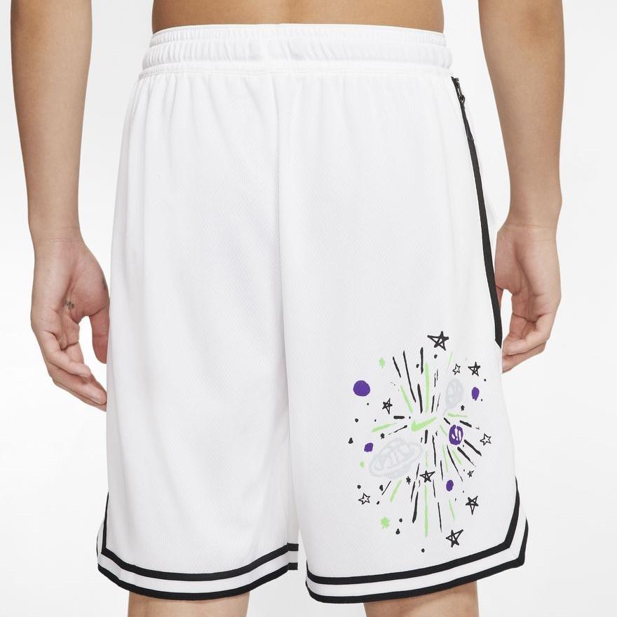 Nike DNA Summer Hoops Retro Basketball Shorts Men Bottoms White CW4816-100
