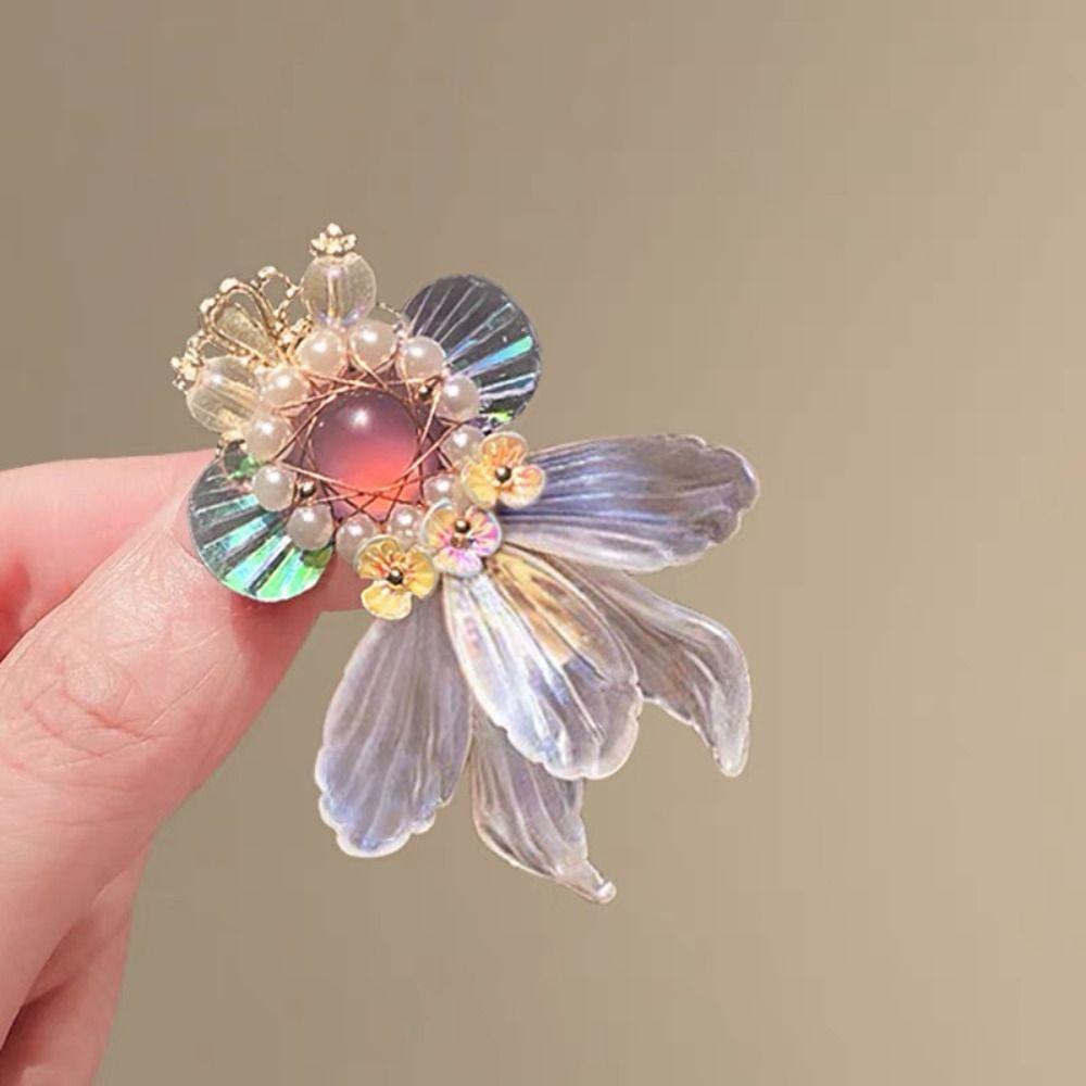 Colorful Hair Clips Cute Design Hanfu Accessories Jewelry Elegant Duckbill Clip Hair Decoration