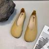 Flat-soled Soft-soled Doudou Shoes Autumn New Shallow Mouth Small Single Shoes Pregnant Women Shoes Single Shoes