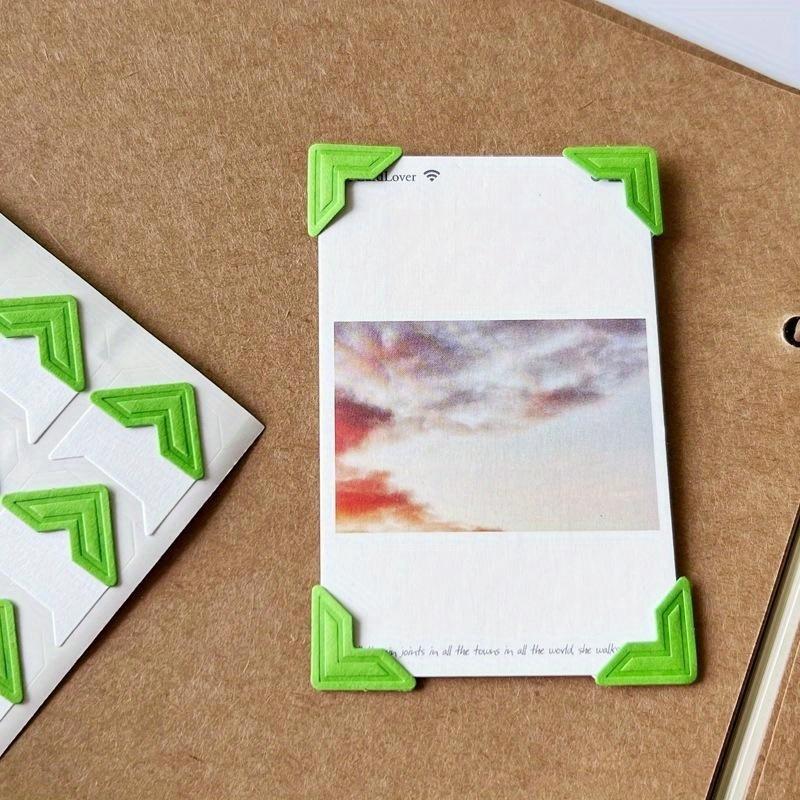 24pcs/sheet Self-adhesive Album Corner Sticker DIY scrapbook accessories, multi-color optional, memory preservation and production