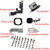Full Set LCD Parts Replacement For iPhone 6 6P 6S Plus Front Camera Home Button Flex Cable Ear Speaker Screw