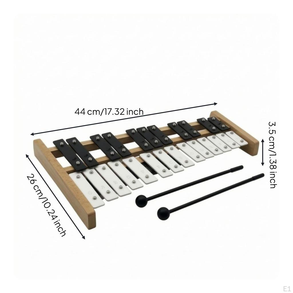 Glockenspiel with Mallets 27Note Educational Xylophone for Beginners, Teachers,