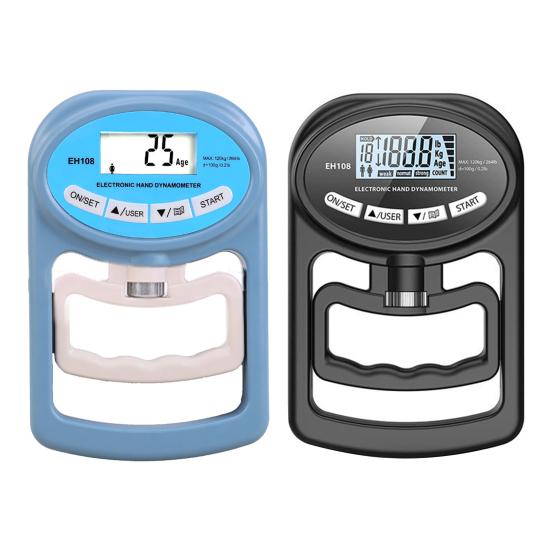 Electric Grip Strength Tester LED Display Hand Grip Dynamometer Gripper Trainer Handheld Grip Measurement Meter Hand Grip Power Strengthener Exerciser