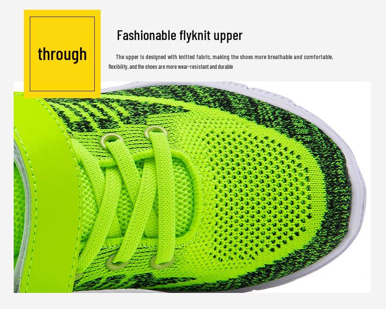 Baskets d'été respirantes en Flyknit colorées pour enfants pour l'école - Tendance et confortables pour garçons et filles