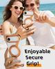 Oatsbasf Μεταλλική Θήκη Κινητού Χωρίς Πλαίσιο για iPhone Air/17 Pro/Pro Max/17 με Περιστρεφόμενη Βάση Δακτύλιο 360° Αντικραδασμική Θήκη με Προφυλακτήρα