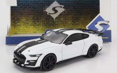 SOLID Ford 1/43 Scale USA Mustang GT500 Coupe 2020 (White) Diecast Model Car [Imported]