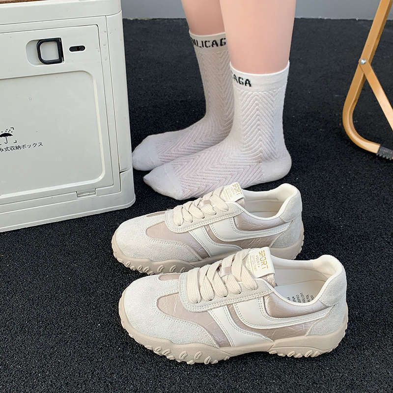 Versatile Non-slip Forrest Gump Women's New Slimming Casual Sneakers In the Spring of 2025 Are Popular Nubuck Leather Training Shoes