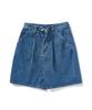 MINIMALPROJECT Pintuck Balloon Denim Shorts Msp107 [Light Blue]