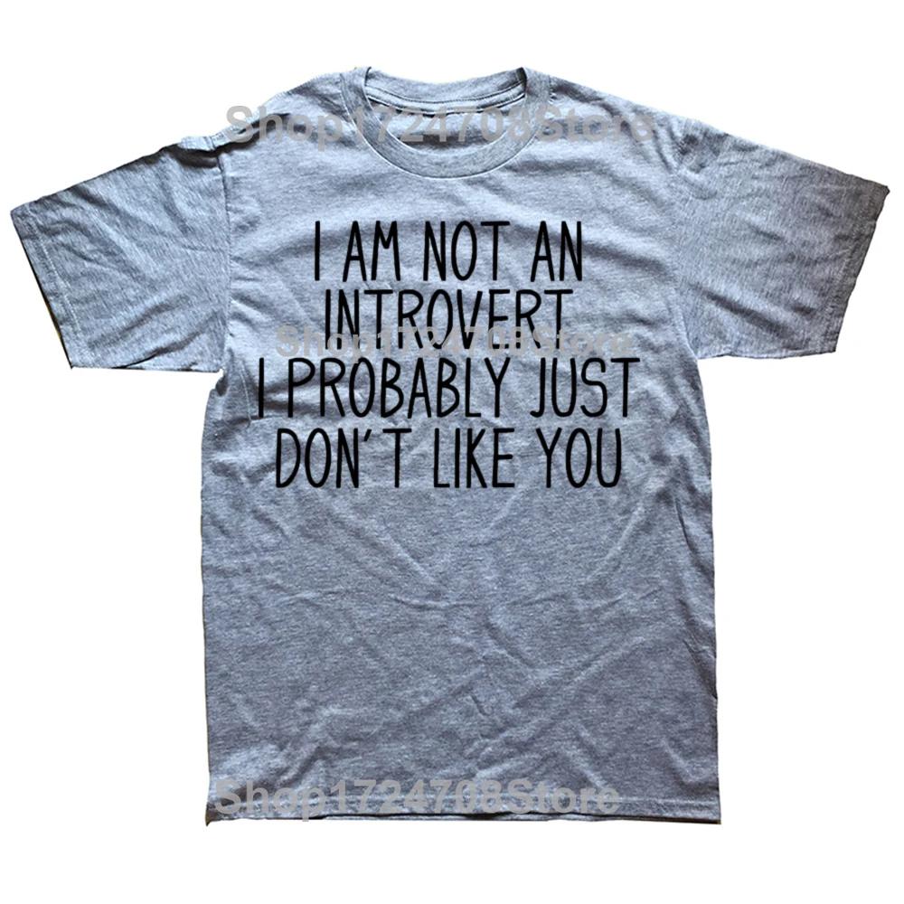 Funny Antisocial Introvert Graphic Tshirts Men Womens Fashion Casual Tshirt 100 Cotton Loose Oversized T Shirt