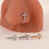 Větrný High-End Piercing do nosu s křížkem Módní trend Personalizovaný U-tvarovaný klip na nos Niche Jednoduchý Piercing do nosu bez propíchnutí