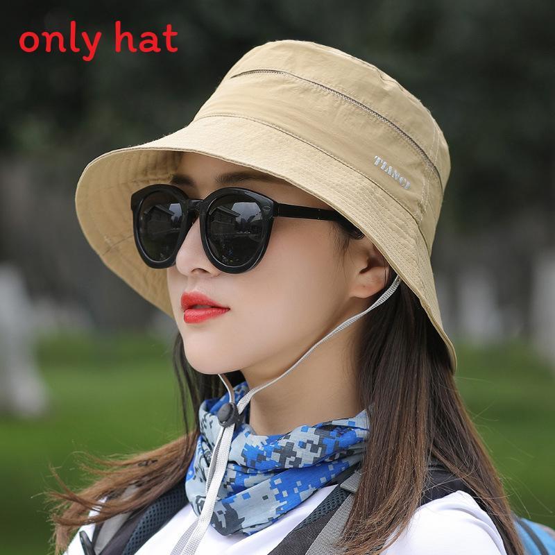 Fisherman Hat Summer Outdoor Sun Protection Breathable Wide Brim For Women