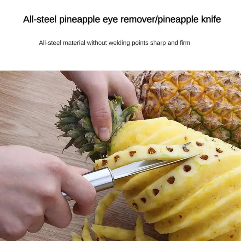 Fruit Tool Sharp Edge V-Type Pineapple Non-Slip Kitchen Tools Household Products Stainless Steel Pineapple Knife Durable Peeler